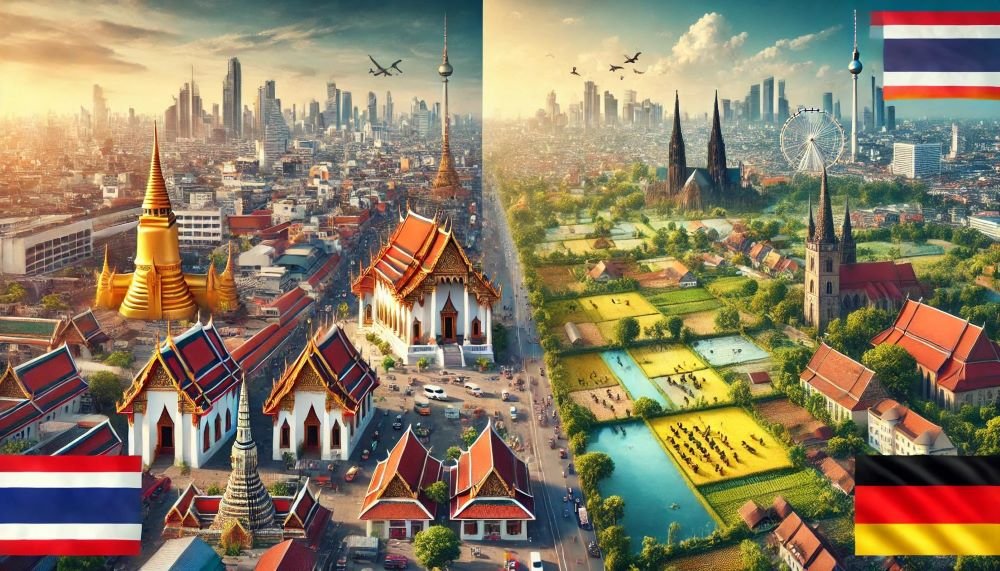 Thailand Einwohner versus Deutschland Einwohner - so sind die Unterschiede