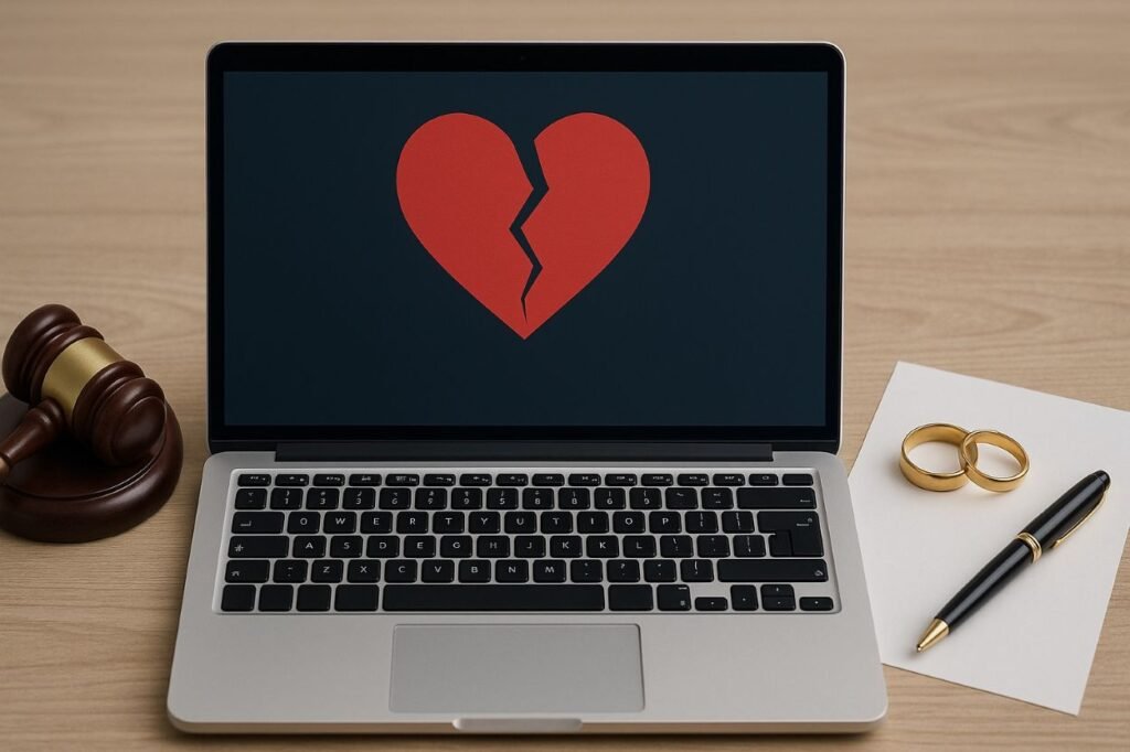 Wie läuft eine Online-Scheidung ab?