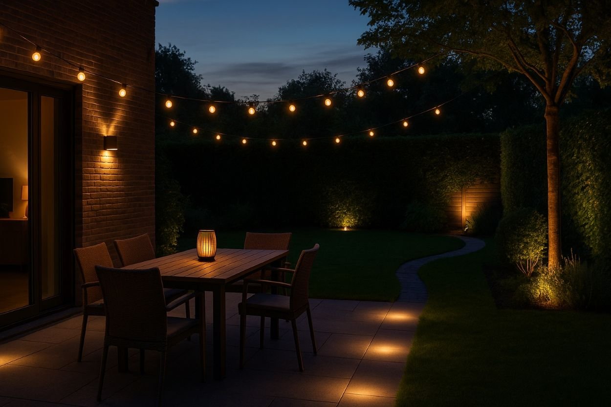 Garten stilvoll beleuchten - so klappt es