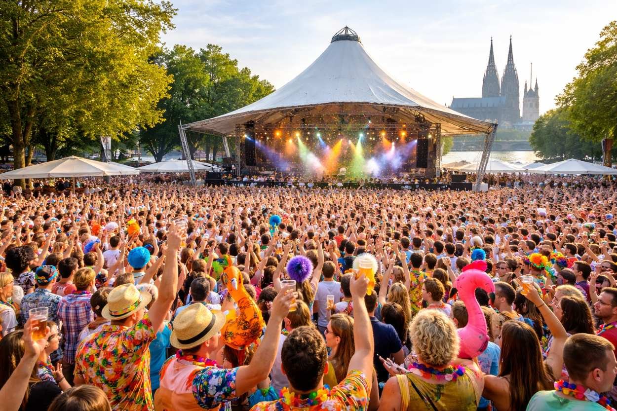 Jeck im Sunnesching: das Festival in Köln