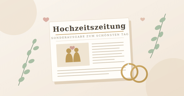 Hochzeitszeitung selbst gestalten